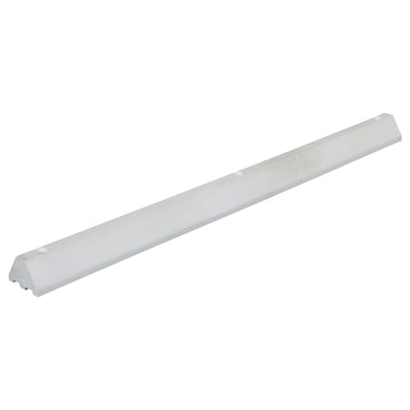 Vestil Car Stop, Plastic, 4 in Height, 6 ft Length, White CS-S72-W
